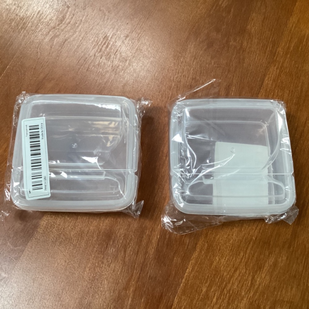 Clear Plastic Stackable Containers Bundle New - Picture 12 of 12